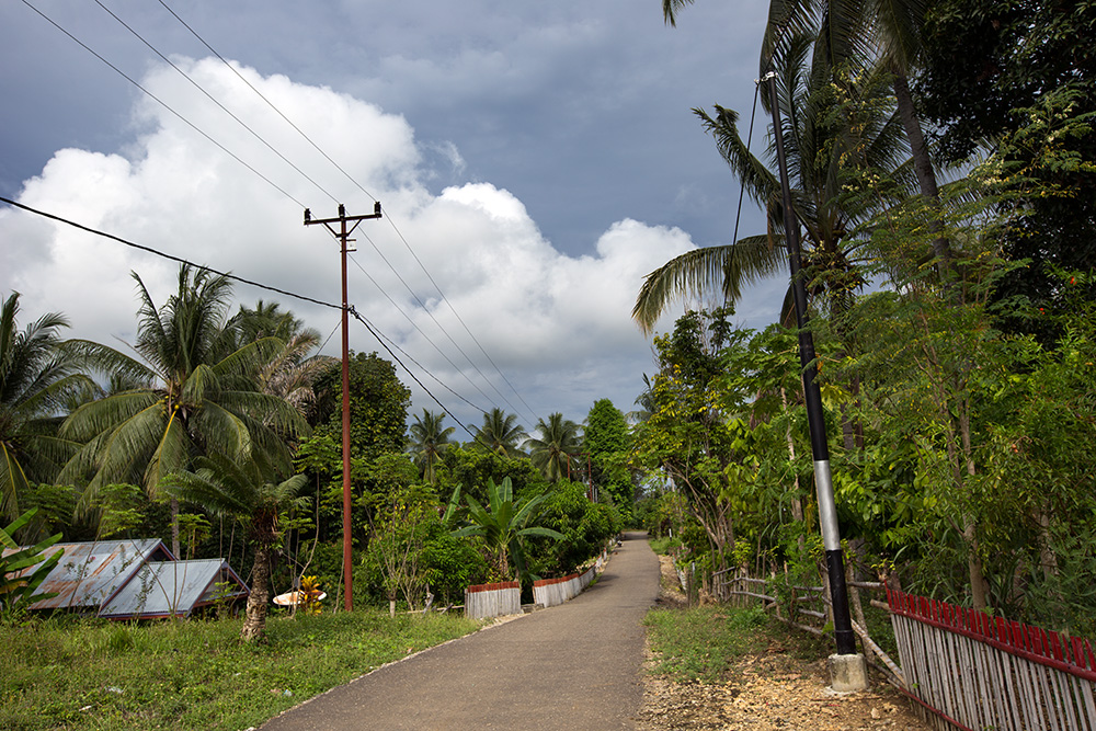 A view of Buyumboyo village (Poso suburbs). The murdered girls used this road to go to school. Photo taken close to the site of the murder.